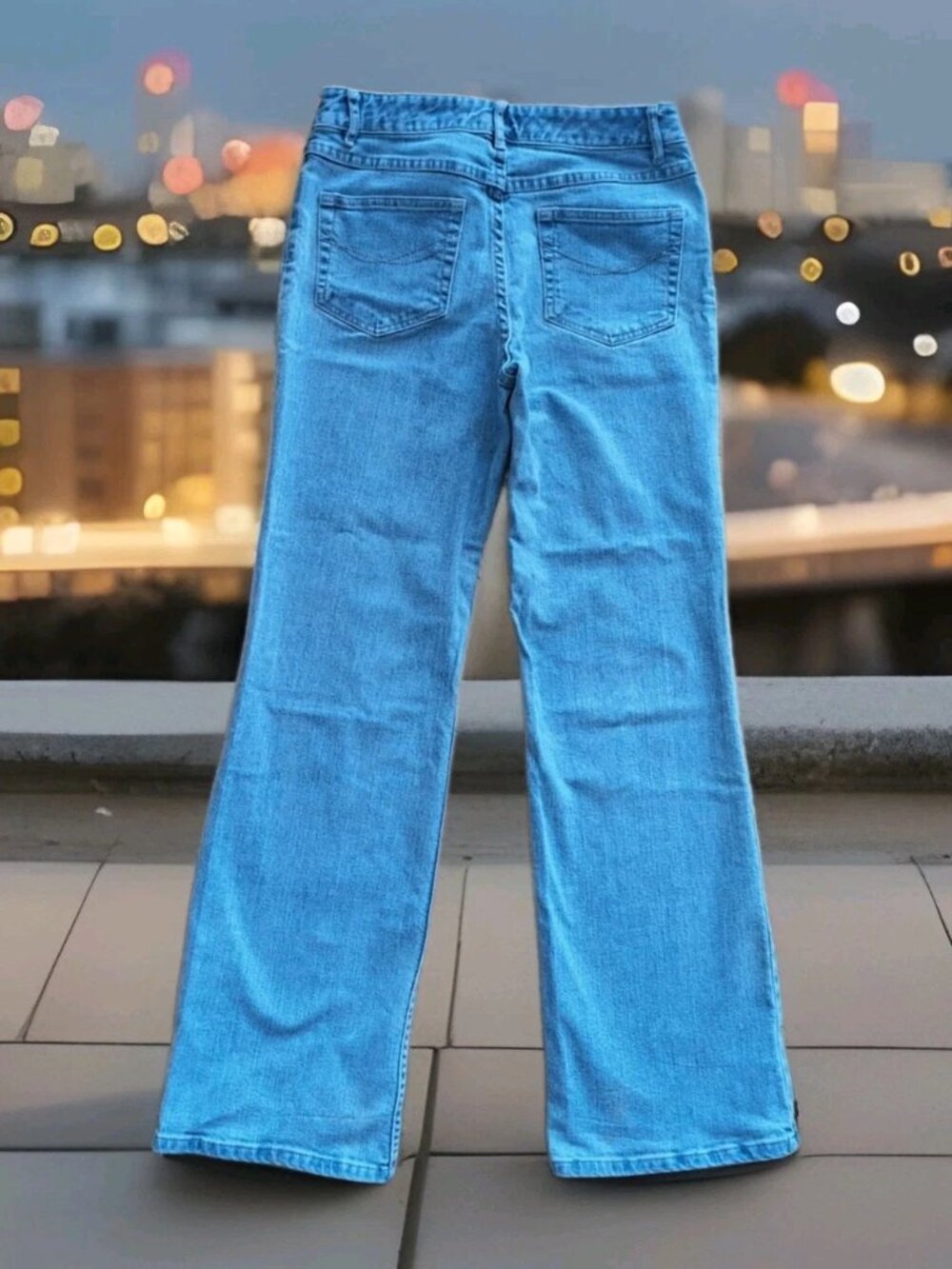 J Jill Jeans Womens 8 (28Wx31L) Blue Boot Cut Stretch Denim Pants Casual Comfort